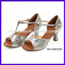 SR-14WF2397 nuevos zapatos latinos baratos de la danza de la manera zapatos baratos baratos de la danza de China para los zapatos latinos de la danza del salón de baile del sexo de las mujeres